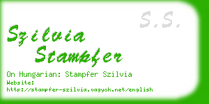 szilvia stampfer business card